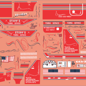 Revell 7541 Peterbilt “Can-Do” Wrecker Waterslide Decal Set – Red – Multi Scale Truck Model Decals
