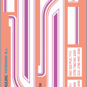 CONVOY’s Pig Pen’s ‘Love Machine’ Truck Decals – Water Decals – Waterslide – Multi-Scale