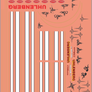 UHLENBERG Haulage Peterbilt 359 Truck Decals – Water Decals – Waterslide – Multi-Scale