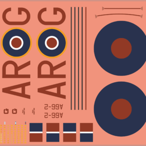 WWII Lancaster Bomber ‘AR-G’ Decals – Water Decals – Waterslide – Multi-Scale