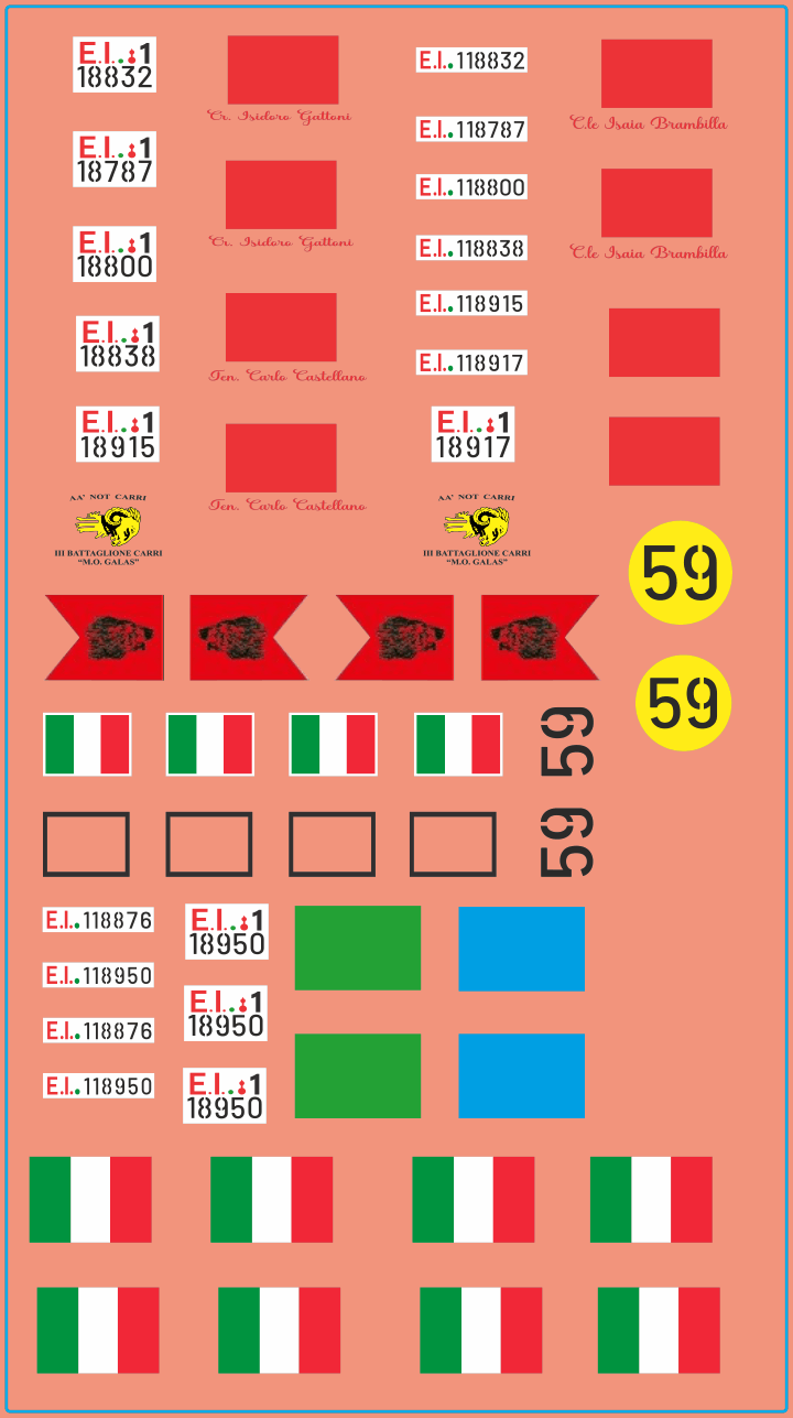 Ariete Foglio Iraq – Multi-Scale Waterslide Decals