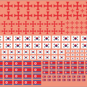 1/56 scale North Korea Flag & Knights Templar – Waterslide Decals