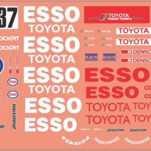 Toyota 90 & 91CV ESSO – Multi-Scale Waterslide Decals
