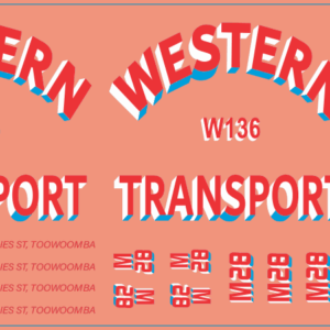 Western Transport Mack B-47 “Western Transport” – Multi-Scale Waterslide Decals