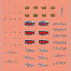 M Cartier Custom Emblems (Variant 2) Multi-Scale Waterslide Decals