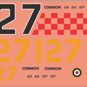 RAF Rescue Launch Markings Multi-Scale Waterslide Decals