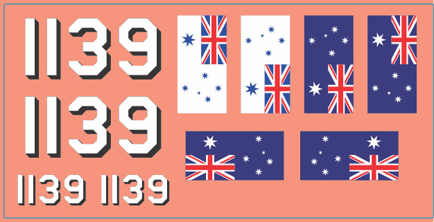 Holden HQ SS Multi-Scale Waterslide Decal Set