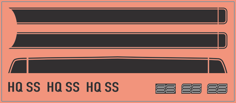 HMAS Hawk Ship Multi-Scale Waterslide Decal Set