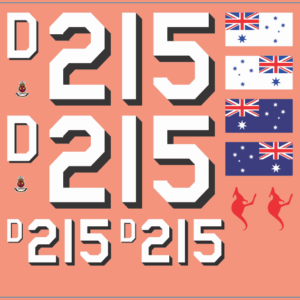 HMAS Stalwart Ship Multi-Scale Waterslide Decal Set