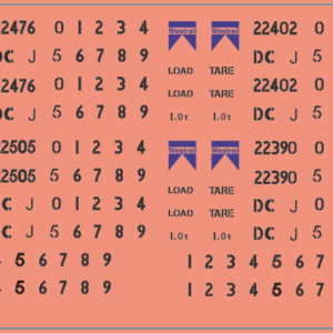 WAGR Class DC Covered Vans Multi-Scale Waterslide Decal Set