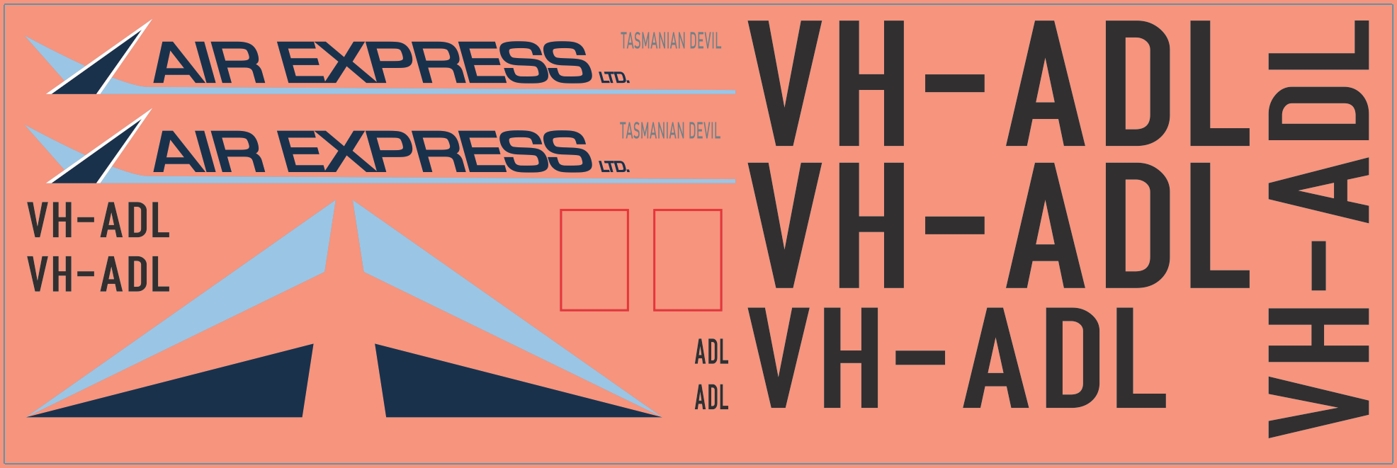Bristol 170 Freighter 'VH-ADL' Mk 31 – Multi-Scale Waterslide Decals