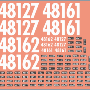 NSWGR 48 Class Loco & Number Board Decals – Multi-Scale Waterslide Decals