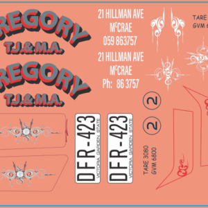 Gregory Truck Decals – Multi-Scale Waterslide Decals