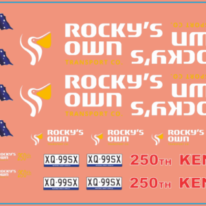 Rocky Own Truck Decals – Multi-Scale Waterslide Decals