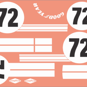 1960s GT40 Multi-Scale Waterslide Decals