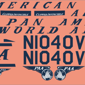 Boeing 377 Stratocruiser Multi-Scale Waterslide Decals