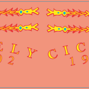 William Fife III Schooner Yacht “Cicily” Multi-Scale Waterslide Decals