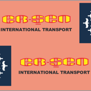 Ersen International Transport Trailer Multi-Scale Waterslide Decals
