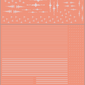 Truck Scrolls & Pinstriping – Chrome Grey – Multi-Scale Waterslide Decals