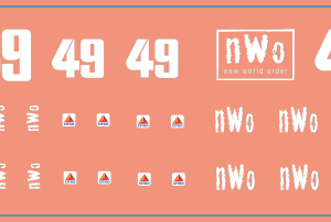 #49 nWo Kyle Petty Chevy Monte Carlo – Multi-Scale Waterslide Decals