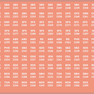 NSWGR RUB Car Additional Numbers & Letters – Multi-Scale Waterslide Decals