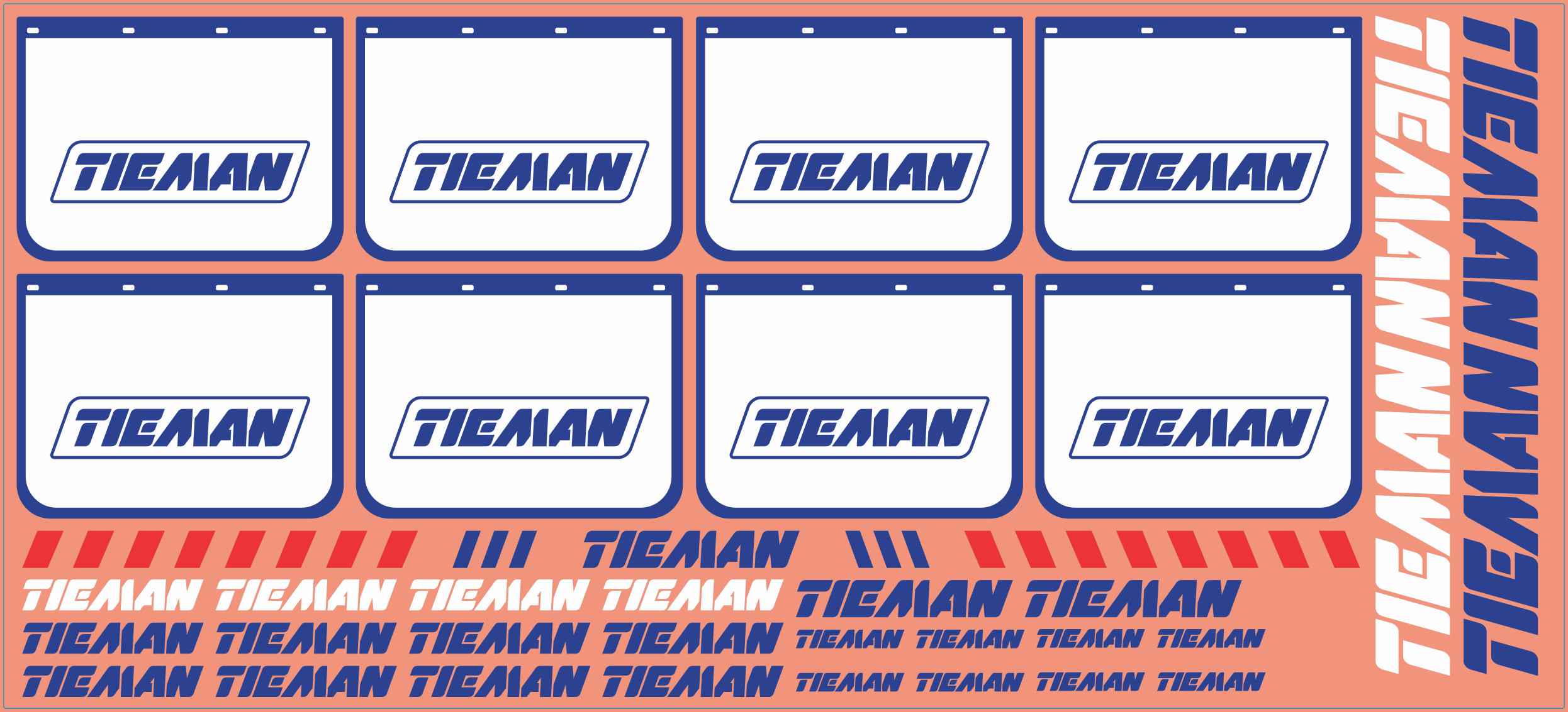 Tieman Mudflap and Trailer Decals – Multi-Scale Waterslide Decals