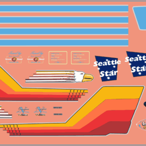 Kenworth Seattle Star Truck Decal – Multi-Scale Waterslide Decals