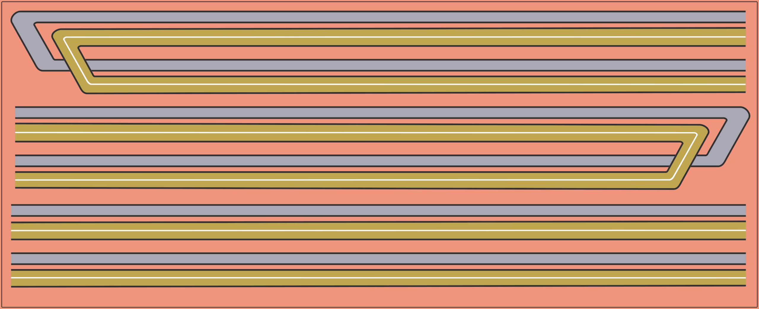 KW 900 'Gold Silver Pinstripes' – Multi-Scale Waterslide Decals