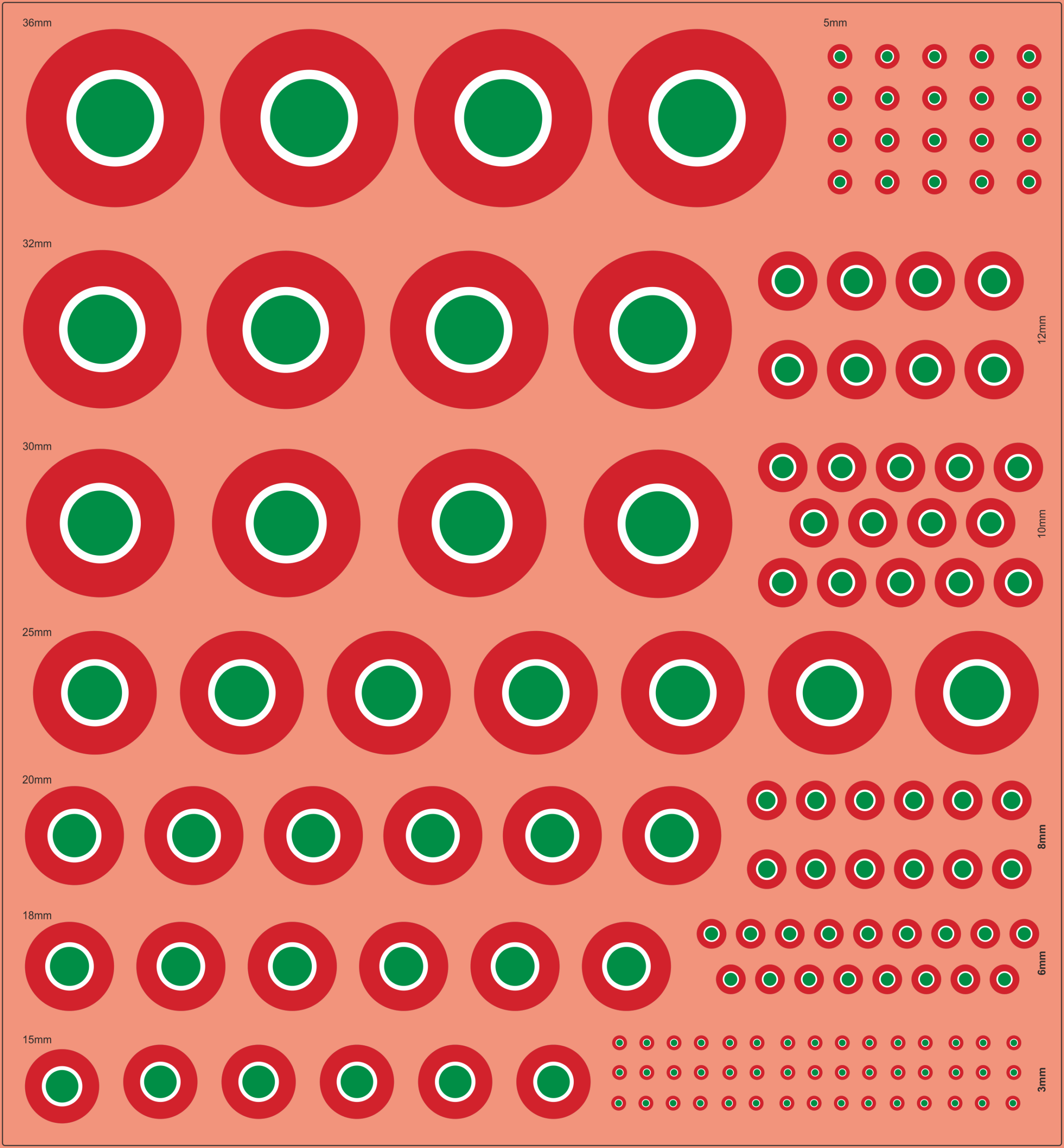 Italian Navy Aviation Roundel (1989) – Multi-Scale Waterslide Decals