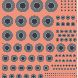 Italian Air Force Low Visibility Roundel – Multi-Scale Waterslide Decals