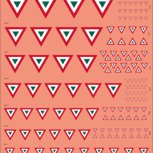 Mexico Air Force Roundel – Multi-Scale Waterslide Decals
