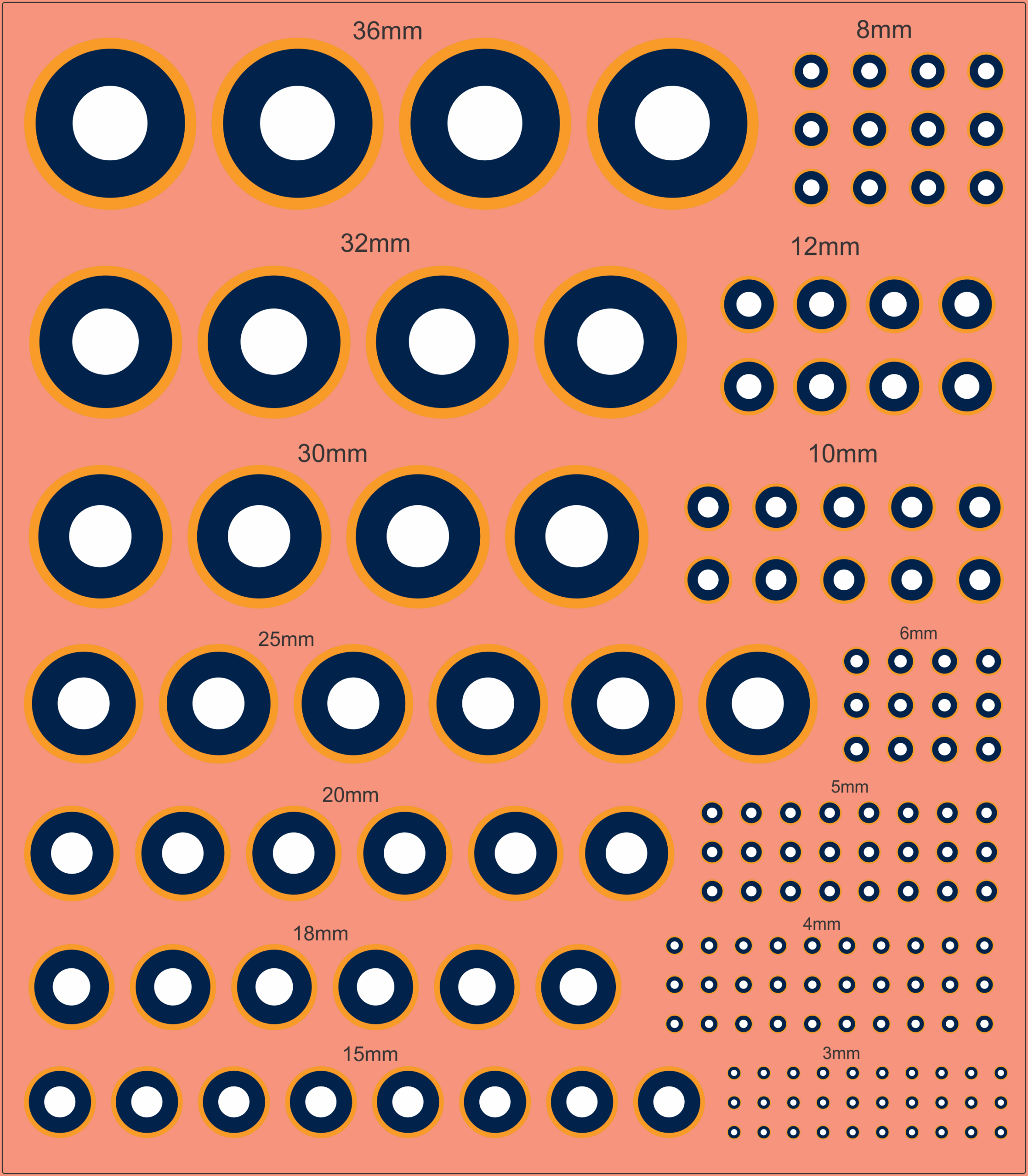 RAF Roundel WW1 Type A (UK) Waterslide & Multiscale Decals