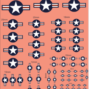 US Air Force Roundel 1947 Waterslide & Multiscale Decals