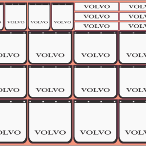 Mudflap Decals – VOLVO | White Vinyl Media | Multi-Scale (1/14, 1/24, 1/32, 1/50, 1/64, 1/87)