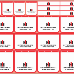 Mudflap Decals – International Harvester | White Vinyl Media | Multi-Scale (1/14, 1/24, 1/32, 1/50, 1/64, 1/87)