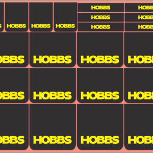 Mudflap Decals – Hobbs Truck | White Vinyl | Multi-Scale 1/14, 1/24, 1/32, 1/50, 1/64, 1/87