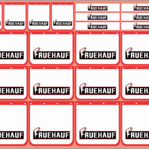 Mudflap Decals – Fruehauf | White Vinyl Media | Multi-Scale (1/14, 1/24, 1/32, 1/50, 1/64, 1/87)