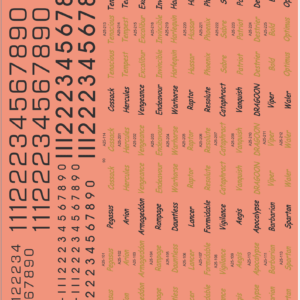 ADF Army S70A-9 Black Hawk Helicopter Decals | Scale Model Water Slide Decals ? Model Mate Decals