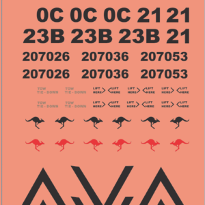 Australian Army M1A1 Abrams B Squadron Decal Set | Model Mate Decals