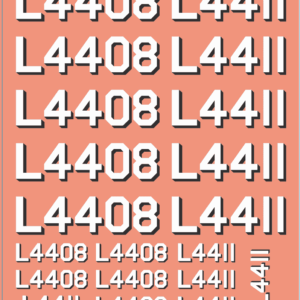 RAN Landing Craft Number Decals ?L4408? & ?L4411? | Naval Model Water Slide Decals ? Model Mate Decals