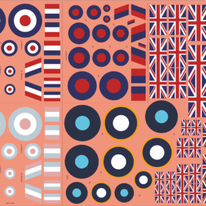 UK Roundels (1939?1960s) Waterslide Decals ? RAF Aircraft National Markings Scale Model Decal Set | MMD