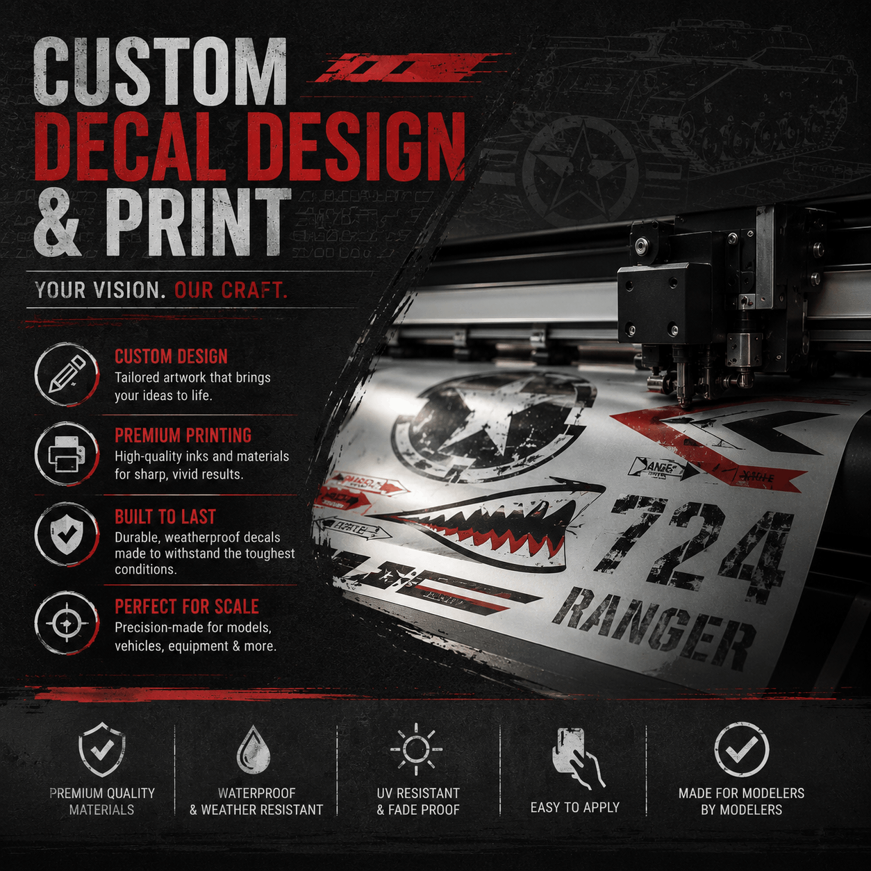 Scale model Decal Print
